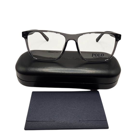 Polo Ralph Lauren Shiny Transparent Grey Glasses OPH2257U‎